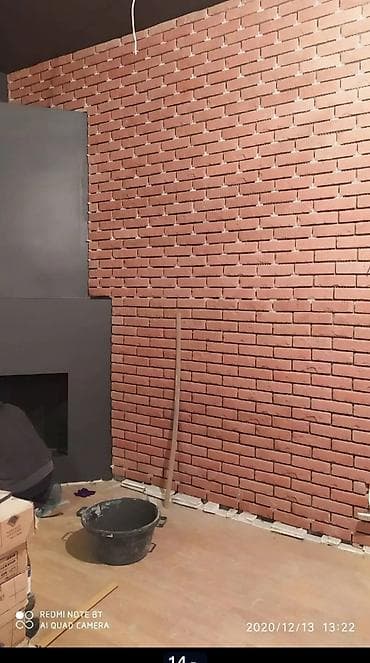 panel dekor: Dekorativ kərpic və daş panellərin peşəkar şəkildə çəkilməsi xidməti — 10