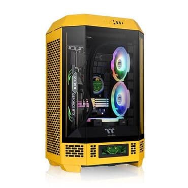 cpu fan: 👉 Thermaltake The Tower 300 Bumblebee Edition - Unikal Dizaynlı — 4