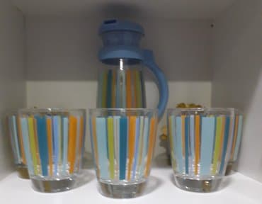 Mətbəx aksesuarları: Комплект новый. графин с бокалами. 40 ман — 1