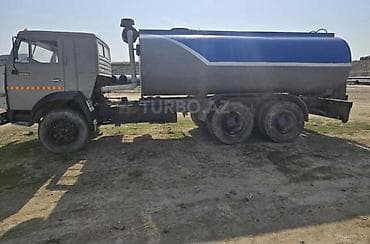 qoşqulu su çəni: KAMAZ su sisternası – 6x4 şassi üzərində Xüsusiyyətlər: - — 9