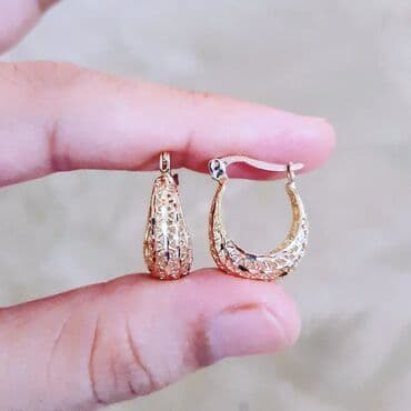 uzun qizil sirqalar: Sırğa, Sarı qızıl, 585 Əyar — 3