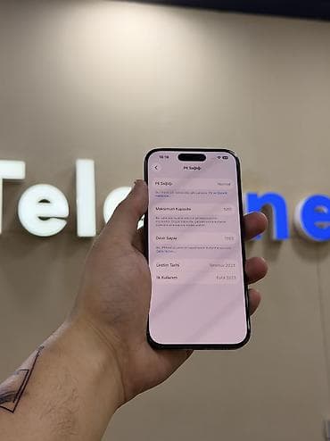 lil solid dual: IPhone 15 Pro, 256 GB, Blue Titanium, Zəmanət, Kredit, Simsiz şarj — 6