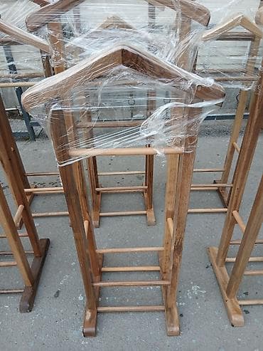 kombi 32: Taxta geyim dayaqları – kişi paltarı üçün “valet” tipli asqılar - — 5