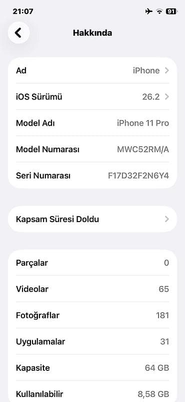 iphone satışı: IPhone 11 Pro, 64 GB, Qızılı, Face ID — 4