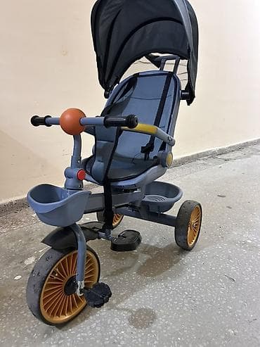 teker velosiped: Uşaq üçtəkərli velosipedi – valideyn yönləndirməli model - Rəng — 1