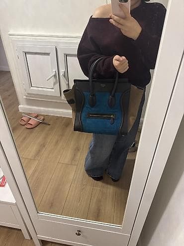 louis vuitton canta: Celine Luggage Tote Bag 100 faiz orjinaldir yoxlaya bilersiniz tam — 2