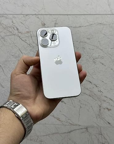 iphone qulaqliq: IPhone 15 Pro, Ağ, Face ID — 1