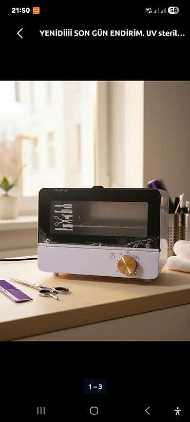 uvç aparatı: UV sterilizator qurğusu – SKME UV-600 - Təyinat: bərbərxana, peşəkar — 3