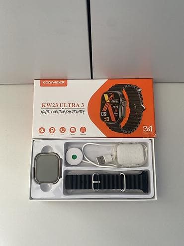 İşlənmiş, Smart saat, Sensor ekran, rəng - Qara — 2