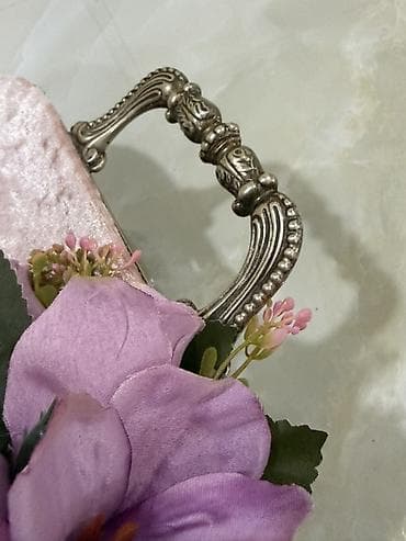 şef qapi: Dekorativ zərif sininin üstü və asma kompozisiya - Material: metal — 8