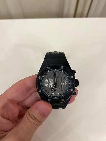 qayiş: İşlənmiş, Qol saatı, Audermars Piguet, rəng - Qara — 1