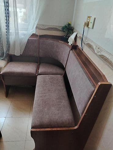 Divan və masa dəstləri: Mətbəx üçün künc divan dəsti - L‑şəkilli künc oturacağı: 3 hissədən — 1