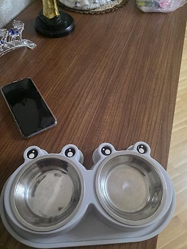 it boyunbağı: İkiqablı heyvan yem və su qabı seti - Material: dayanıqlı plastik — 4