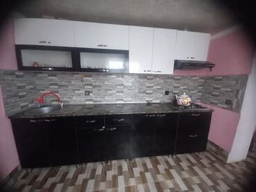 Спальные гарнитуры: Mətbəx mebeli dəsti - Üst modul: ağ rəngli şkaflar, biri şüşəli — 2