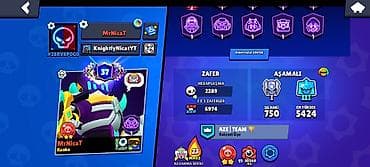 Brawl Stars hesabı – yüksək səviyyəli, tam dolu - Kupa yolu: 65.556 — 2