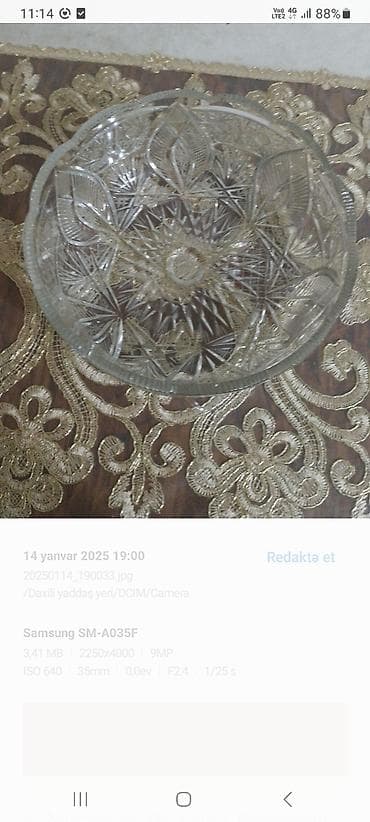 meyve dekor: Meyve qabi.Tezedi.Turkiye xrustalidi.15 manat — 3