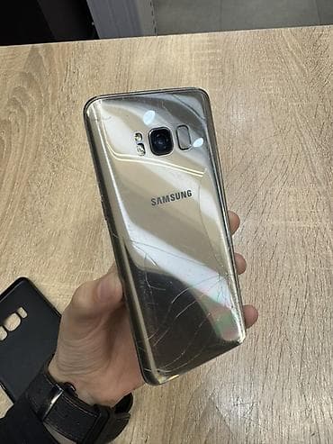 samsung s8 ekran: Samsung Galaxy S8, 64 GB, rəng - Qızılı, Qırıq — 1