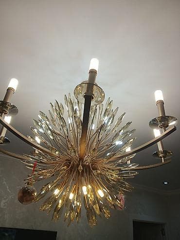 Çılçıraq, 10 və daha çox lampa, Xrustal