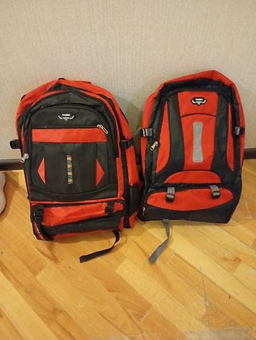 İdman oyunları: İdman/seyahət çantası və 2 ədəd bel çantası (qırmızı-qara) - İdman — 3