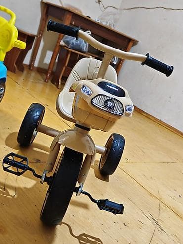 velosiped almaq: Uşaq üçtəkərli velosiped - Rəng: bej - Konstruksiya: möhkəm plastik — 2