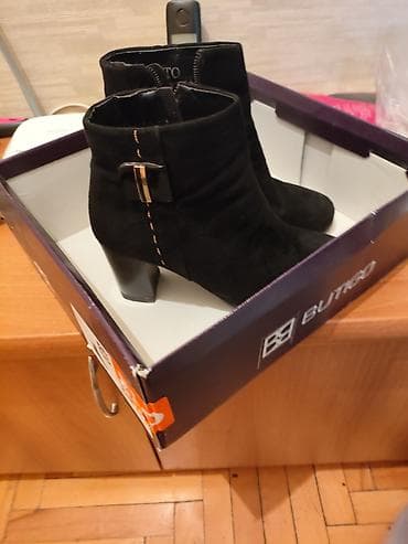 batinka modelleri: Qadın botları – Butigo - Rəng: qara - Model: qısa boğaz, yan tərəfdən — 3