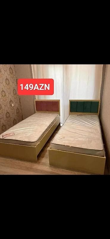 tek çarpayılar: Tək nəfərlik çarpayı – 149 AZN - Minimalist, müasir dizayn: düz — 4