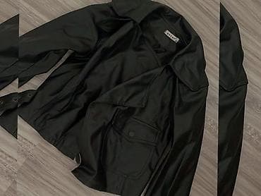 jordan jaket: Qara dəri pencək qadın ucun — 1