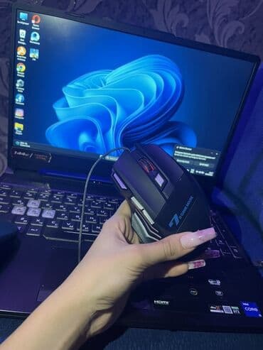 processor core i7: ASUS oyun noutbuku + oyun siçanı - Model: ASUS (ekranda və korpusda — 2