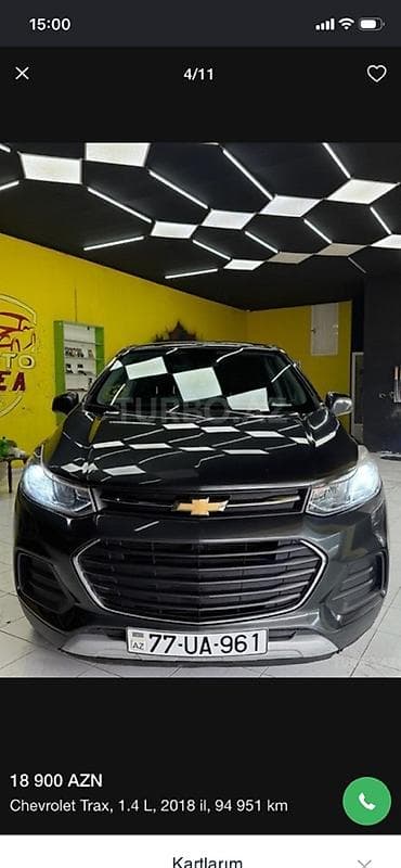 disk satisi: Chevrolet Tracker: 1.4 l | 2018 il 94951 km Krossover — 3