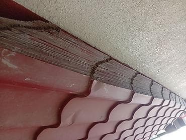 ev fasad boyalari: Metal dam örtükləri, rəng - Bordo — 2