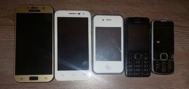 Satılır: müxtəlif markalı 5 ədəd mobil telefon dəsti Model və