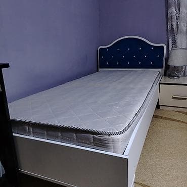 İşlənmiş, Təknəfərlik çarpayı, Matras ilə, Siyirməsiz