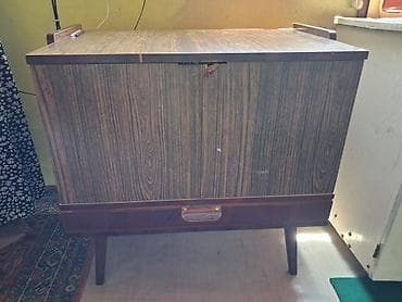 gencede qapi: Retro bar şkafı – açılıb-bağlanan mini-bufet - Material: taxta — 2