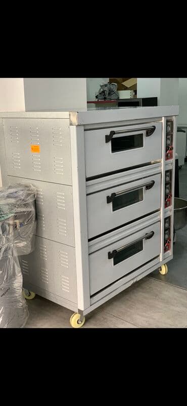 konveksiyon bişirmə sobası qiyməti: Çörək, Şirniyyət üçün, Elektrik, 3 mərtəbəli — 3