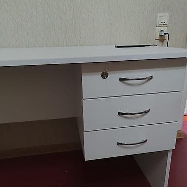 boyama seti: Düz masa, Stulsuz, Polkasız, Siyirməli, MDF — 3