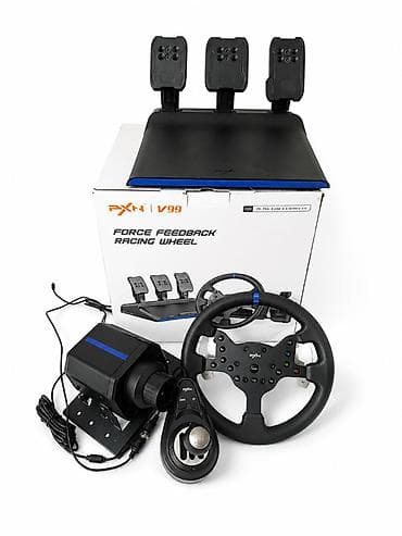 dvd video: PXN V99 satılır. Sükan, pedal və sürətlər qutusu komplekt şəkildə — 4