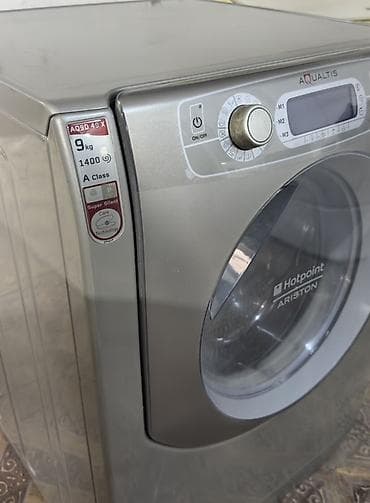 paltaryuyan rezini: Paltaryuyan maşın Hotpoint Ariston, 9 kq, İşlənmiş, Avtomat, Qurutmasız, Kredit yoxdur, Pulsuz çatdırılma — 2