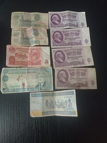 Kolleksiya üçün sovet və keçmiş SSRİ respublikalarına aid köhnə kağız — 1