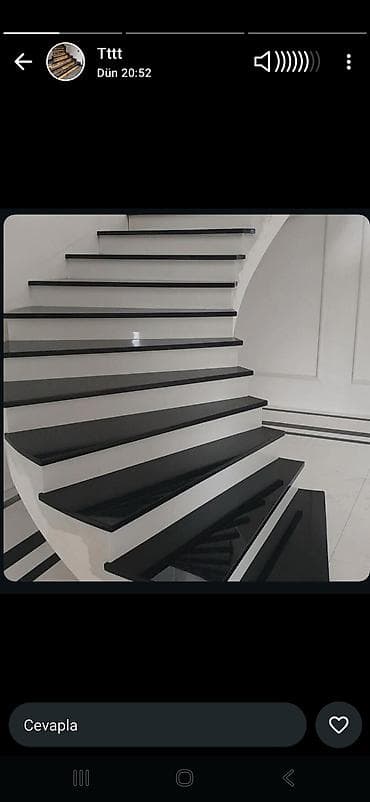 Mərmər və qranitdən fərdi hazırlanan mərtəbələr, pilləkənlər və mətbəx — 3