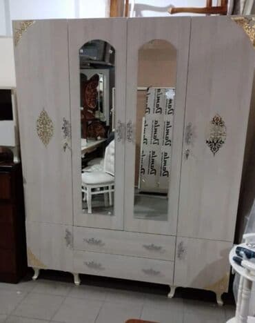 4 qapili dolab: Yeni, Açılan, 4 qapılı Düz dolab, Qarderob, paltar dolabı, Azərbaycan — 4