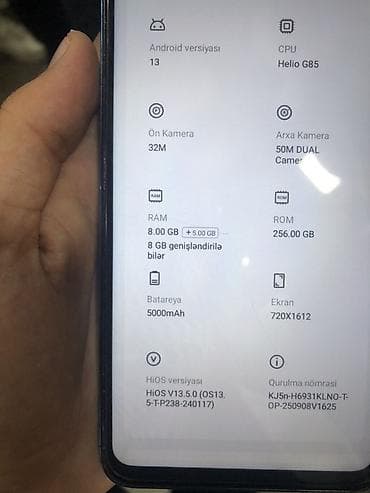 adsl 2 modem: İdeal vezyetde tekno spark 20 tecili satılır 256gb — 7