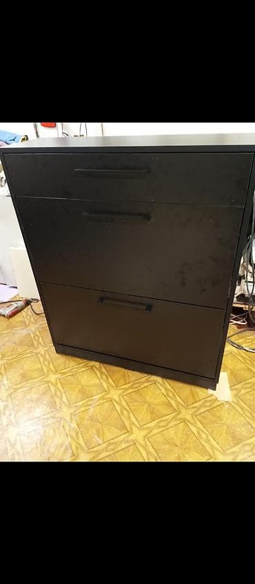 balkon ucun stol stullar: Yeni, 2 qapılı, Qara, Digər material Ayaqqabı dolabı — 6