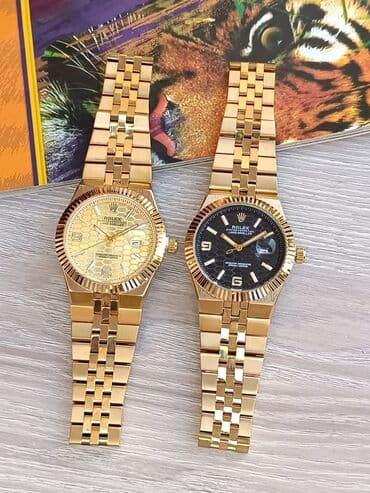 el fecr saat: Yeni, Qol saatı, Rolex, rəng - Qızılı — 12