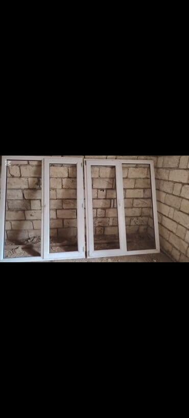 panorama pencereler: Yeni İki qat şüşə paketi Plastik pəncərə, Еni: 130 sm, Uzunluğu: 170 sm — 2