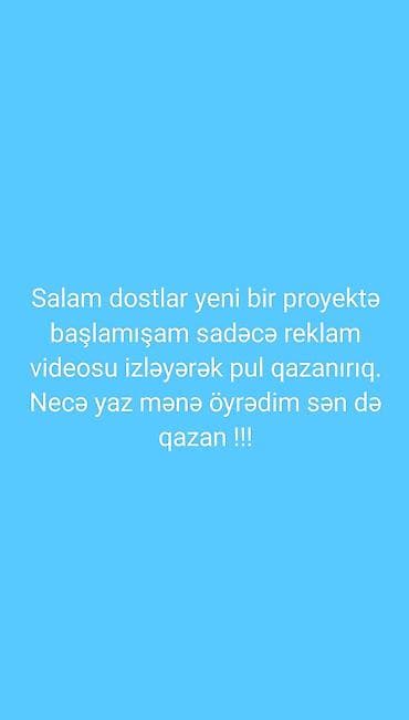 Xidmət: Reklam videolarına baxaraq gəlir qazanmaq üçün onlayn layihə