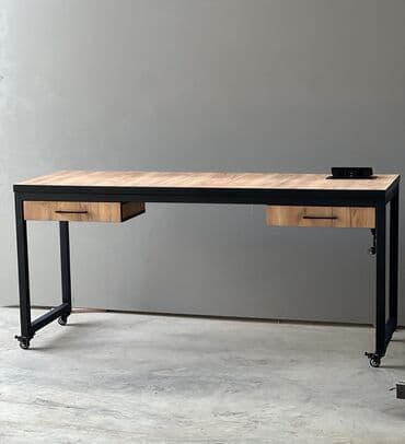 komputer stolu satisi: Kompüter masası, Yeni, Açılmayan, Metal, Dördbucaq masa — 1