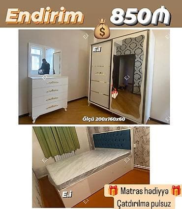 Yataq otağı dəsti rəng seçimi var lalafo.az -da Yataq otağı dəsti rəng seçimi var