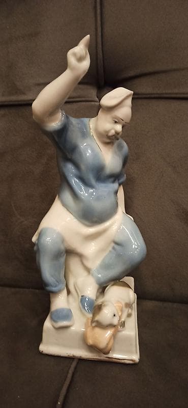 Стариний статуетка советский ручной работа клемо есть без дифект — 8