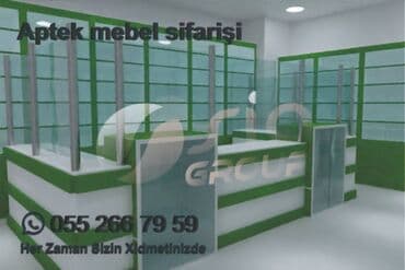 mebillər: Aptek üçün vitrin mebelləri — 2