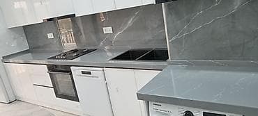 sutular: Mətbəx üçün kvars (kvars-kompozit) stolüstü və arxa panel həlli - — 2